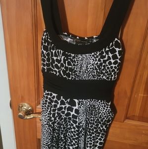 Grass brand Black and White Dress